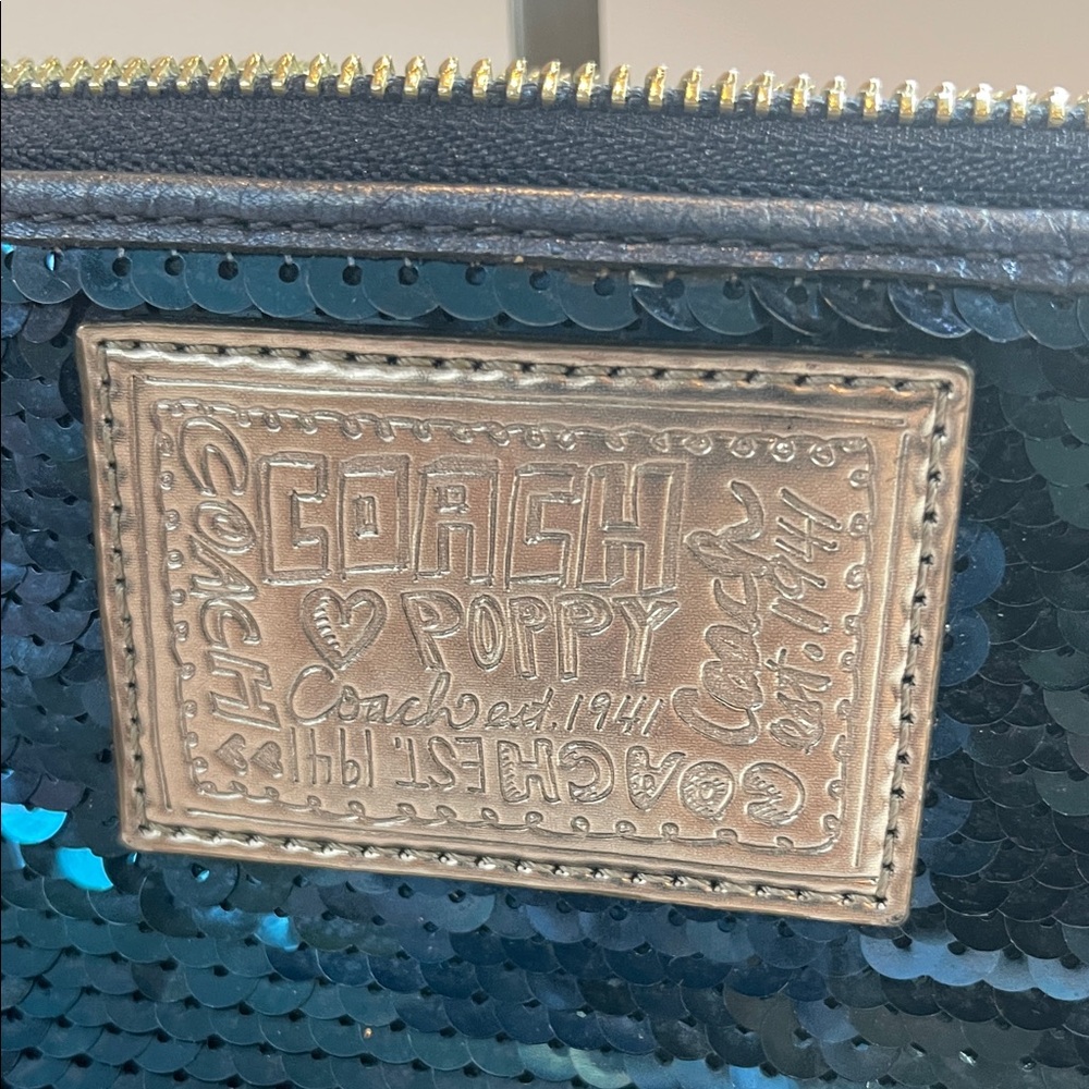 Coach Poppy Sequin Mini Crossbody Bag - Picture 3 of 8